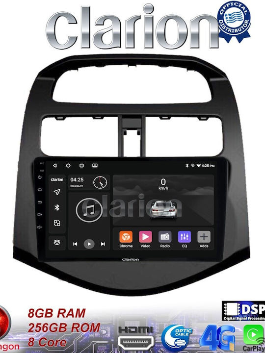 Clarion Auto-Audiosystem für Chevrolet Funke 2009>2016 (Bluetooth/USB/WiFi/GPS/Apple-Carplay/Android-Auto)