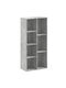 Bookcase Grey 50x25x105cm