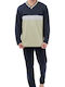 Dustin Men's Winter Pajamas Set Khaki, Blue, Olive