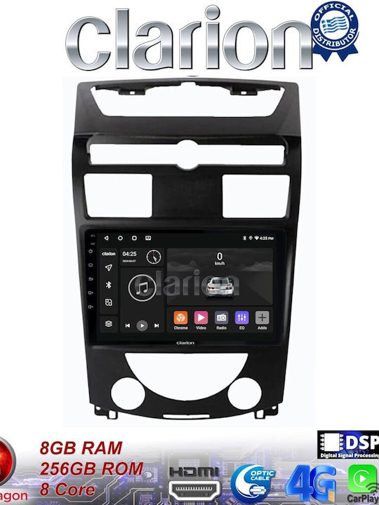 Clarion Ηχοσύστημα Αυτοκινήτου για Ssangyong Rexton 2006>2015 (Bluetooth/USB/WiFi/GPS/Apple-Carplay/Android-Auto) με Οθόνη Αφής 9"