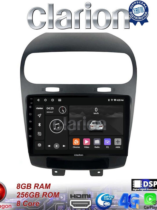 Clarion Car Audio System for Fiat Freemont 2008> (Bluetooth/USB/WiFi/GPS/Apple-Carplay/Android-Auto)