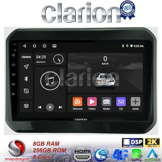 Clarion Sistem Audio Auto pentru Suzuki Ignis 2016> (Bluetooth/USB/WiFi/GPS/Apple-Carplay/Android-Auto) cu Ecran Tactil 9"