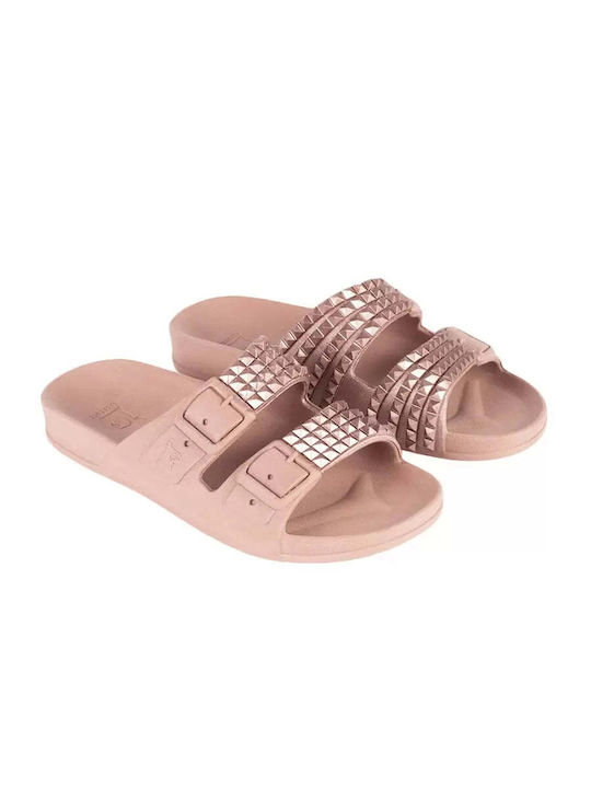 Cacatoes Women's Flat Sandals in Pink Color