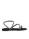 Women's Flat Sandals in Black Color