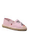 Din material textil Espadrile dama în culoarea Roz