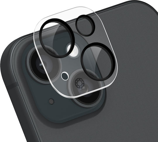 Протектор за камера Force Glass за iPhone 15 9H+ Анти-драскотини Закалено стъкло Прозрачен
