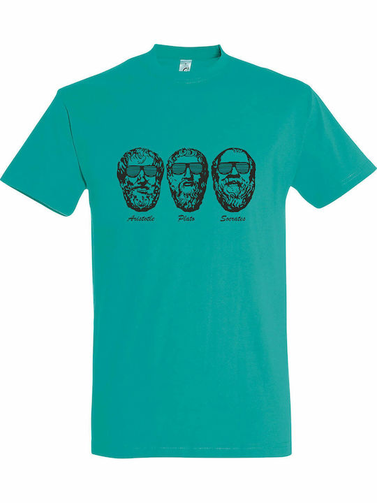 Greek Philosophers wearing Rayban Tricou Albast...