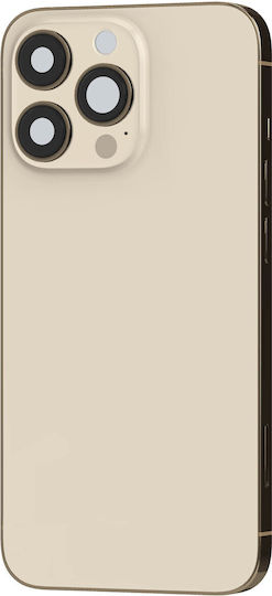 Clappio Rahmen + Akkudeckel iPhone 13 Pro Max Rückfenster Beige