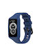Гъвкава силиконова каишка за Huawei Band 7 6 Pro Honor Band 6, синя