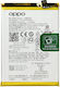 Internal Battery Oppo A16 A16s A54s 5000mAh Original Blp805