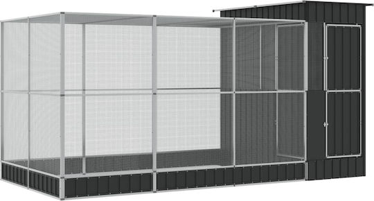 vidaXL 3214258 Клетка за птици от Галванизирана Стомана 416брx203брx216брсм.