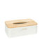 Atmosphera Plastic Tissue Holder White 25x13.3x8.6cm 200139