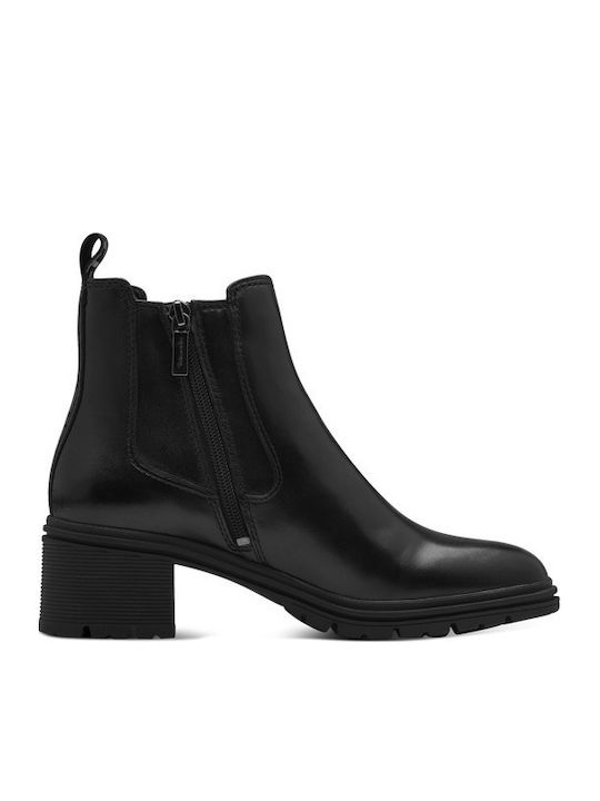 Leather Women's Ankle Boots Black