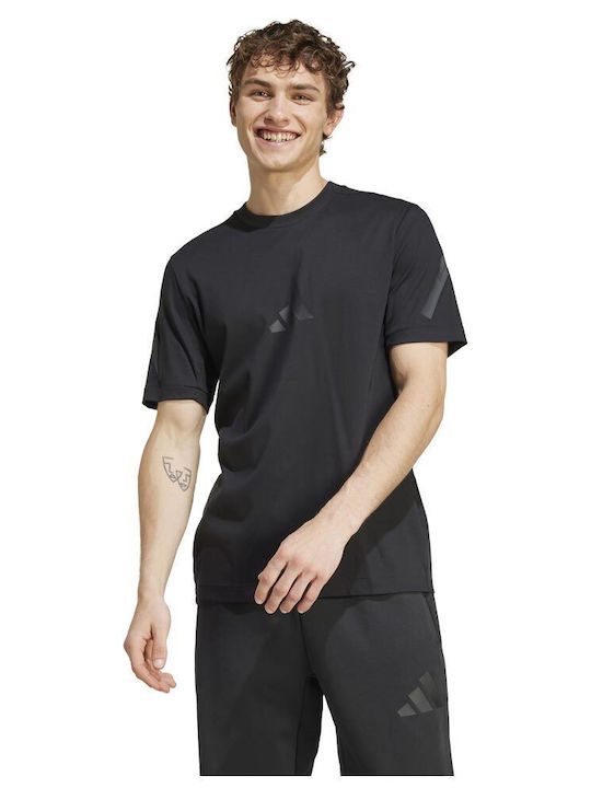 Adidas Z.n.e Men's Athletic Short Sleeve Blouse Polo Black