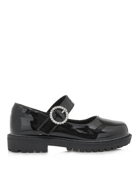 Exe Kids Ballerinas with Hoop & Loop Closure Black