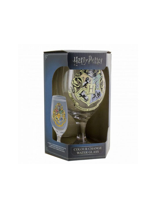 Paladone Hogwarts Ποτήρι Νερού από Γυαλί Κολωνάτο 350ml