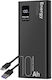 Obal:Me EnergyPulse Power Bank 10000mAh 22.5W με Θύρα USB-A και Θύρα USB-C Μαύρο