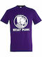 Stay Punk T-shirt Μωβ Βαμβακερό Stay Punk