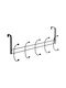 Five Door Hook 5 Slots Metallic 42x12x12cm