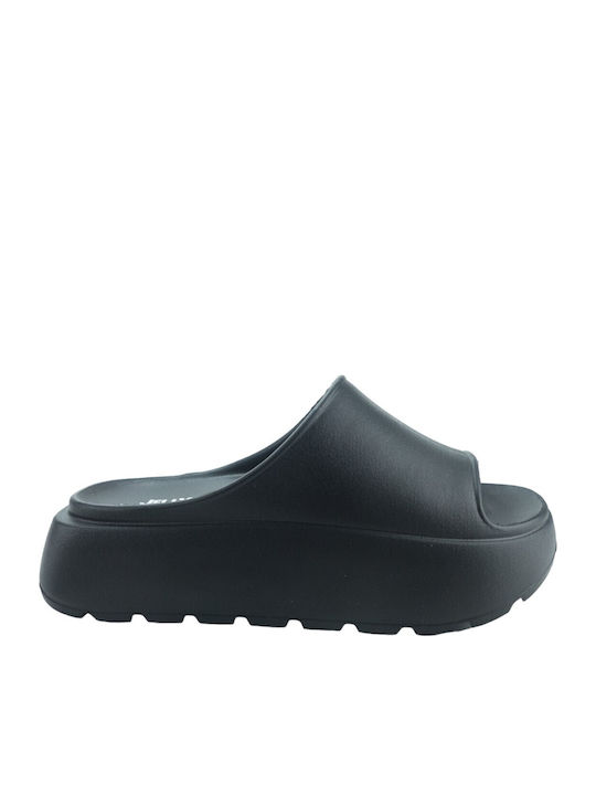 Frauen Flip Flops mit Plattform in Schwarz Farbe