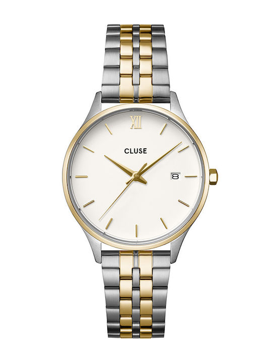 Cluse Minuit Women's Watch with Gold Metal Bracelet