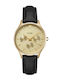 Cluse Minuit Women's Watch with Gold Leather Strap