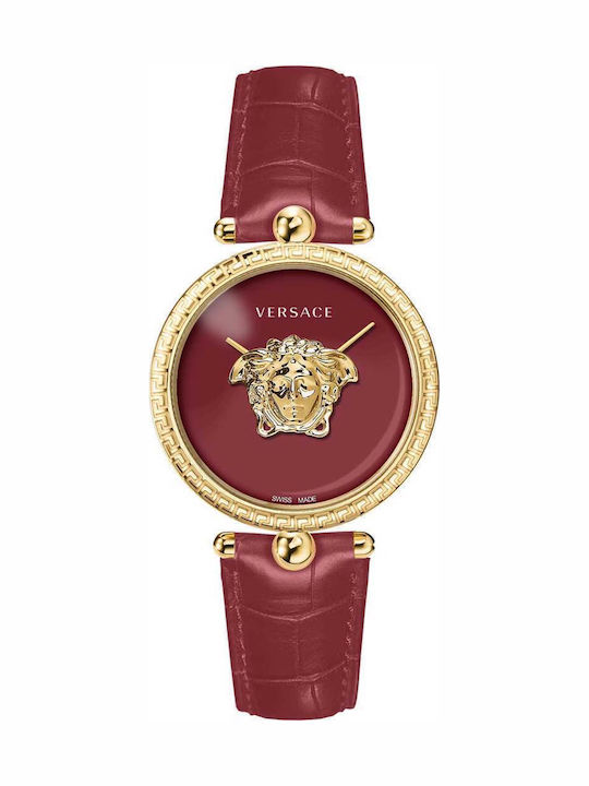 Versace Palazzo Women's Watch with Burgundy Lea...