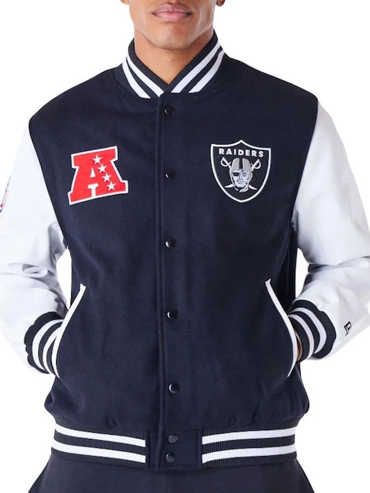 New Era Las Vegas Raiders Geacă Universitară Neagră 60564988