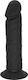 Glass Dildo With Suction Cup Black 23.5cm