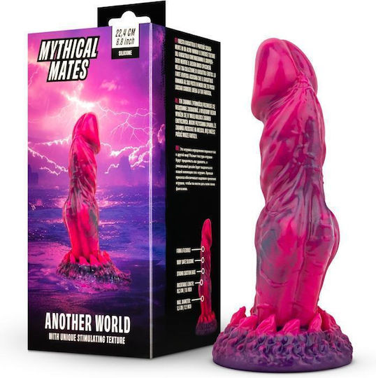 Another World Dildo Ρεαλιστικό Dildo με Βεντούζα Ροζ 22.4cm
