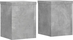 vidaXL Pflanzenständer Holz Grau 15cmx15cmx20cm...