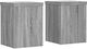 vidaXL Pflanzenständer Holz Grau 15cmx15cmx20cm...