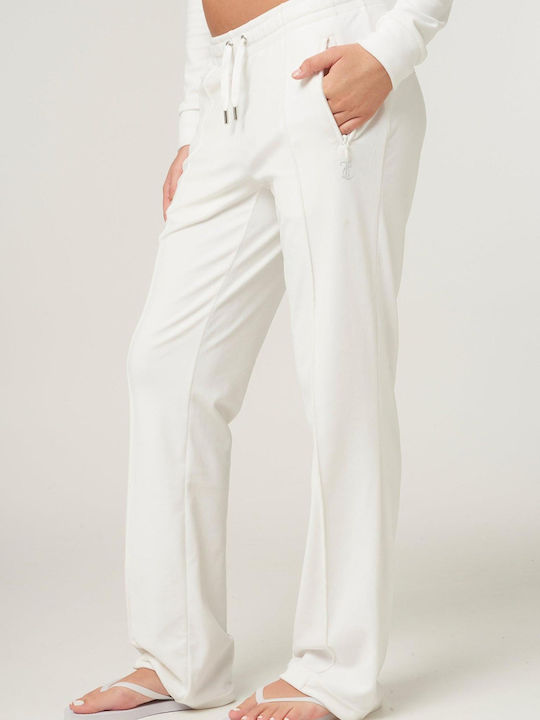 Juicy Couture Tina Women's Sweatpants White Velvet