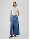 GAP Τζιν Maxi Φούστα Light Blue Indigo