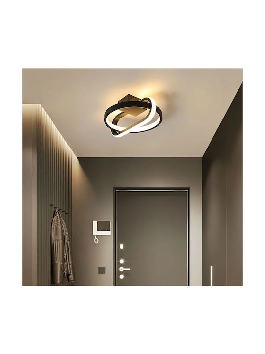 Home Lighting Mount Ceiling Light 21cm Black With Integrated LED