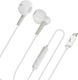 Usb-c Kabelgebundene Ohrhörer Musik Anruf Freisprech-Kit 1,2m Akashi Weiß