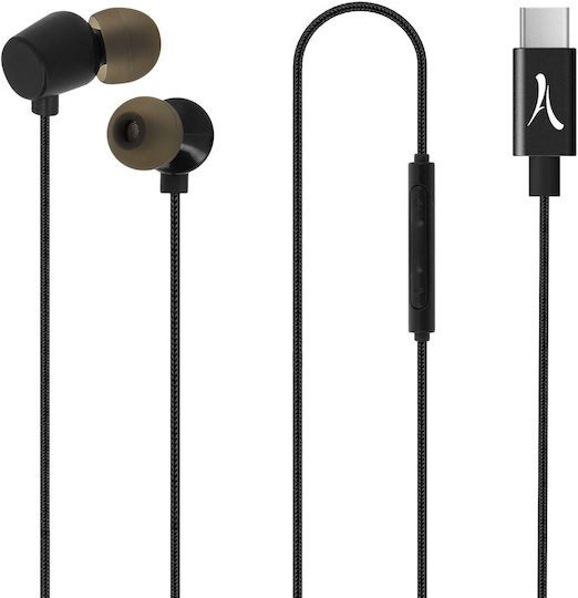Kopfhörer USB-C In-Ear Magnetisch Multifunktionstasten Akashi Schwarz