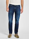 Daren Men's Jeans Pants with Regular Straight Fit Blue