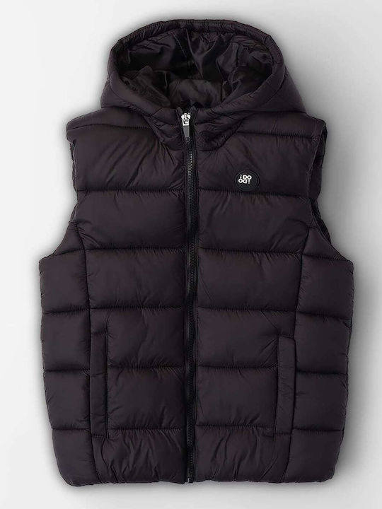 iDO Kids' Quilted Jacket Sleeveless with Hood B...