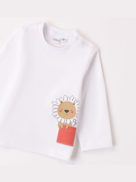 iDO Kids Blouse Long Sleeve White