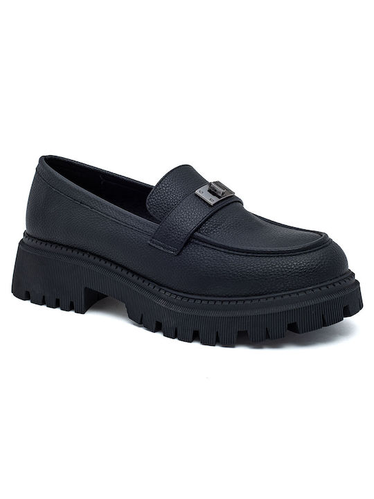 Callesta Women's Moccasins in Black Color