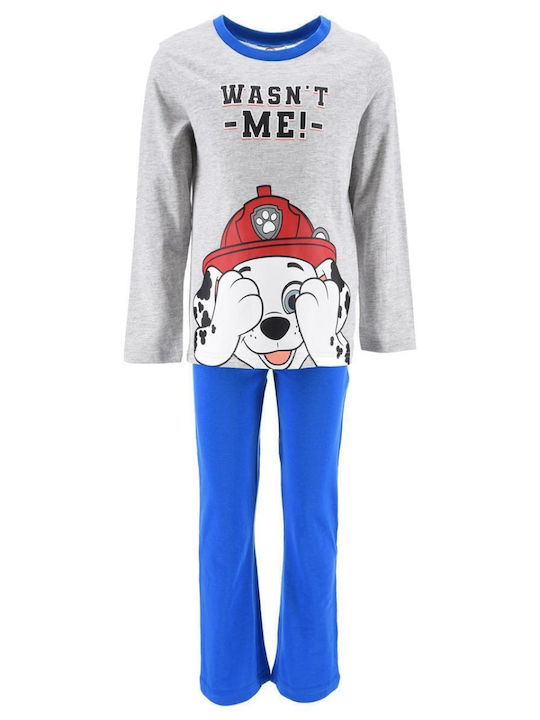 Superheroes Kids' Pajamas Winter Cotton Gray