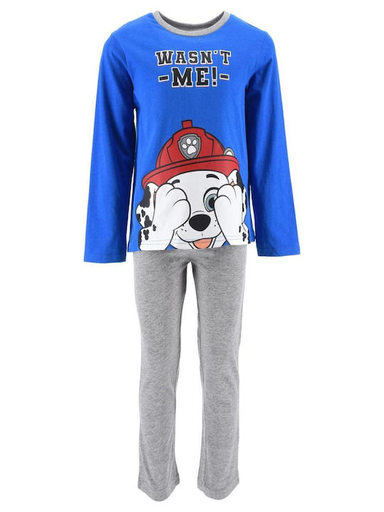 Superheroes Kids' Pajamas Winter Cotton Blue