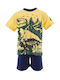 Superheroes Kids Pyjamas Cotton Yellow