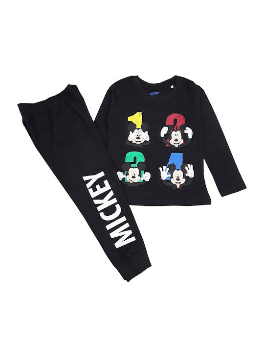 Disney Pijama pentru copii De iarnă Din bumbac Gri închis Mickey