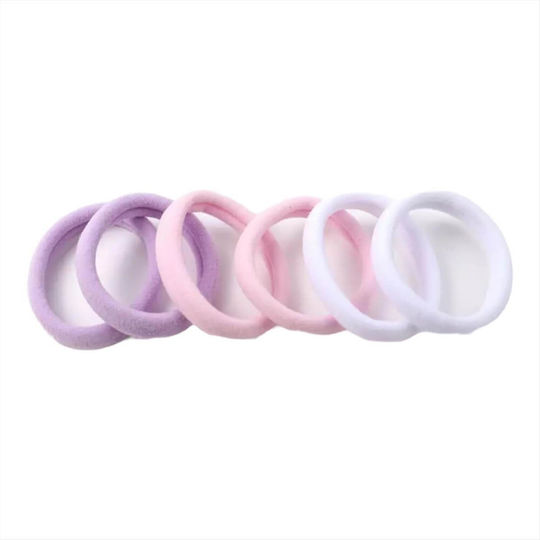 Λαστιχάκια Mαλλιών Ανοιχτά Χρωμματιστά J&e Accessories 6τεμ