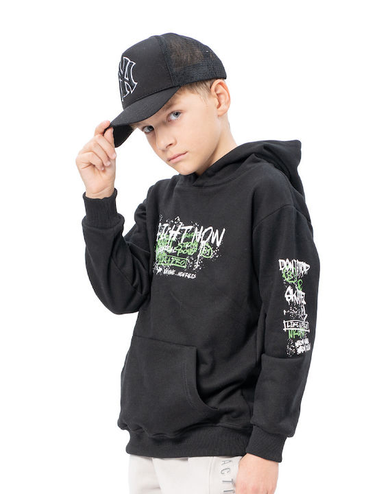 Energiers Kids Sweatshirt with Hood Black