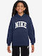 Fleece Παιδικό Φούτερ με Κουκούλα και Τσέπες Μπλε K Nsw Club