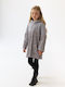 Kinderkleid Mädchenkleider Langärmelig Gray