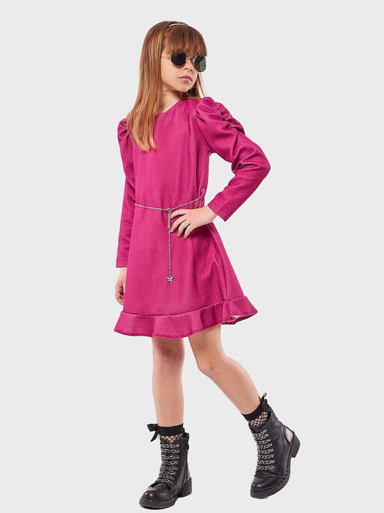 Evita Детска Рокля Fuchsia